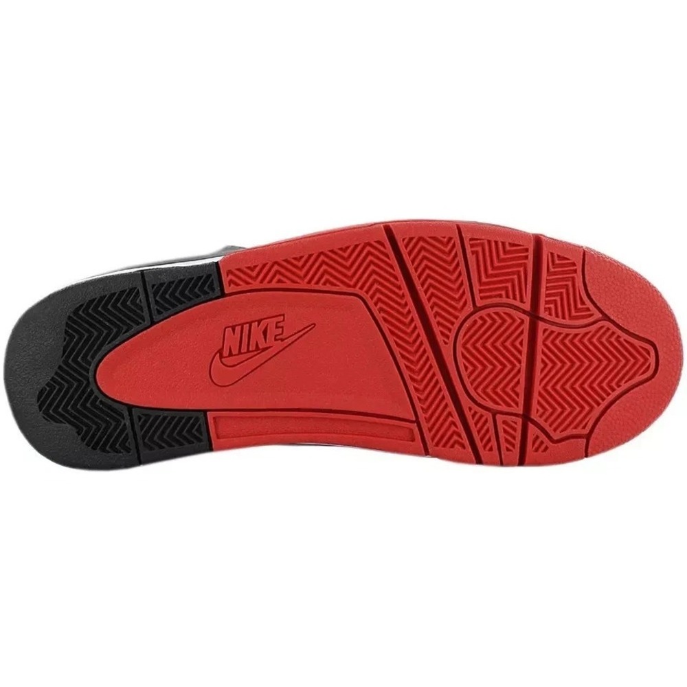 Nike‎ Air Flight Legacy Mens Sz 11.5 Black White Red Basketball Shoes BQ4212-100 - Picture 4 of 5